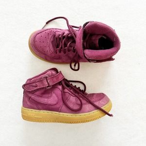 Nike Air Force 1 High Bordeaux Kids Shoes